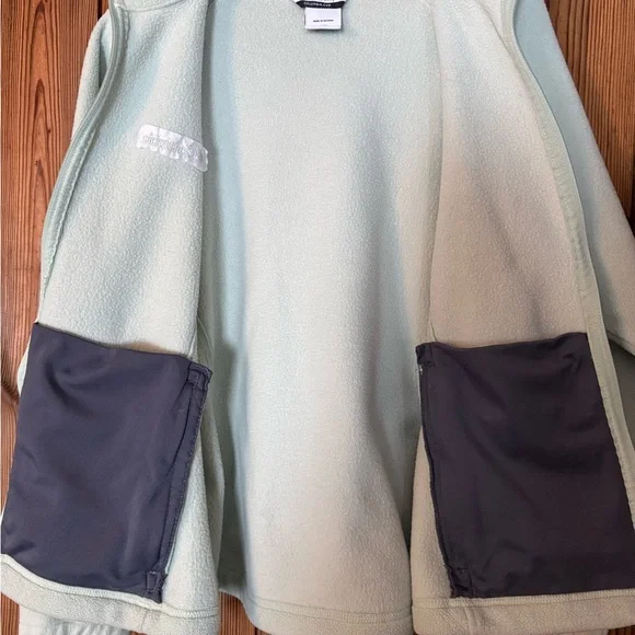 Columbia Women's Large Pale Mint Green “Benton Springs” Full-Zip Fleece Jacket - Picture 4 of 10
